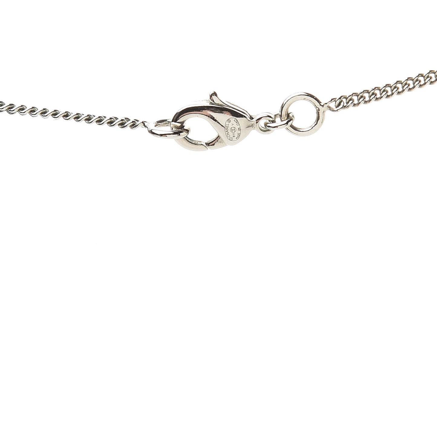 Crystal Timeless CC Necklace Silver