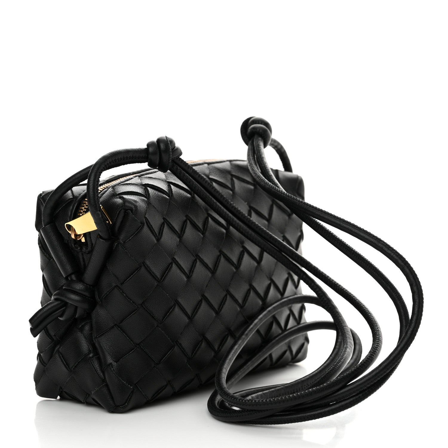 Bottega Veneta Nappa Intrecciato Mini Loop Camera Bag Black 3 of 9