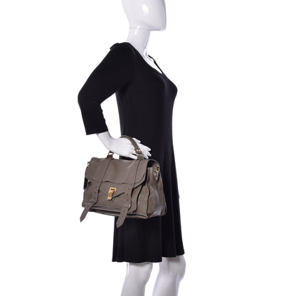 Proenza Schouler Lambskin Medium PS1 Satchel Smoke 3 of 11