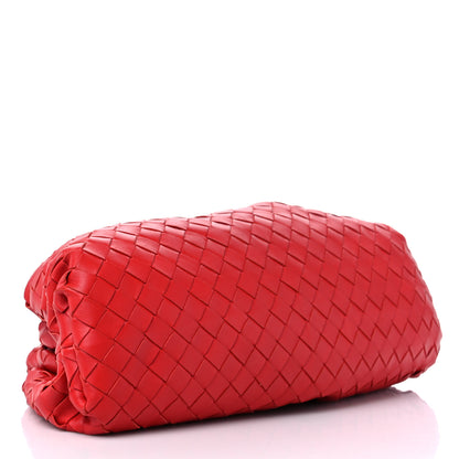 Bottega Veneta Nappa Maxi Intrecciato The Pouch Oversized Clutch Bright Red 4 of 13