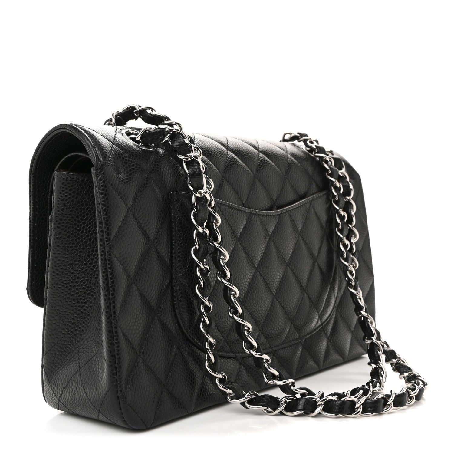 Chanel Caviar Quilted Medium Double Flap Black 3 of 11