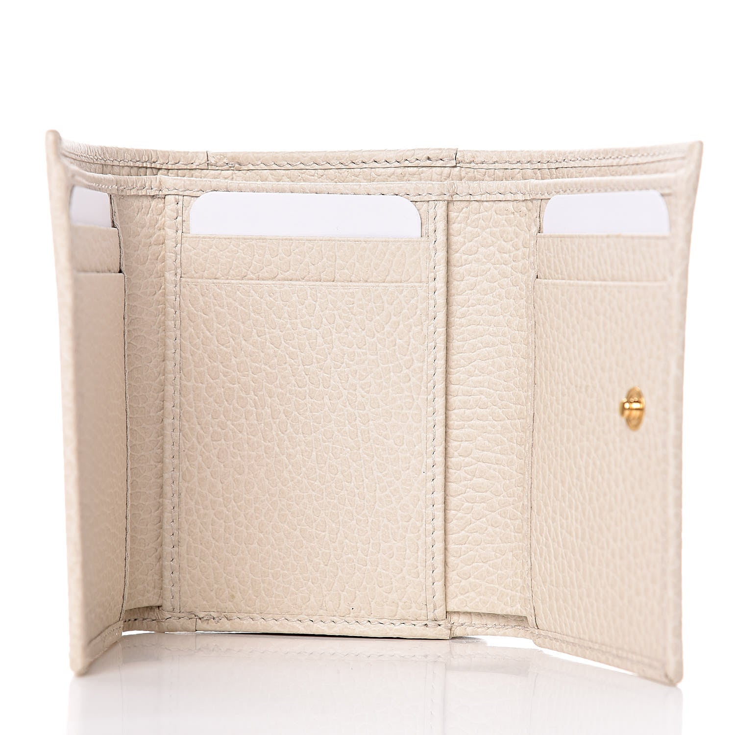 Gucci Dollar Calfskin GG Marmont Wallet Mystic White 5 of 8