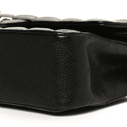 Chanel Caviar Quilted Medium Double Flap Black 10 of 12
