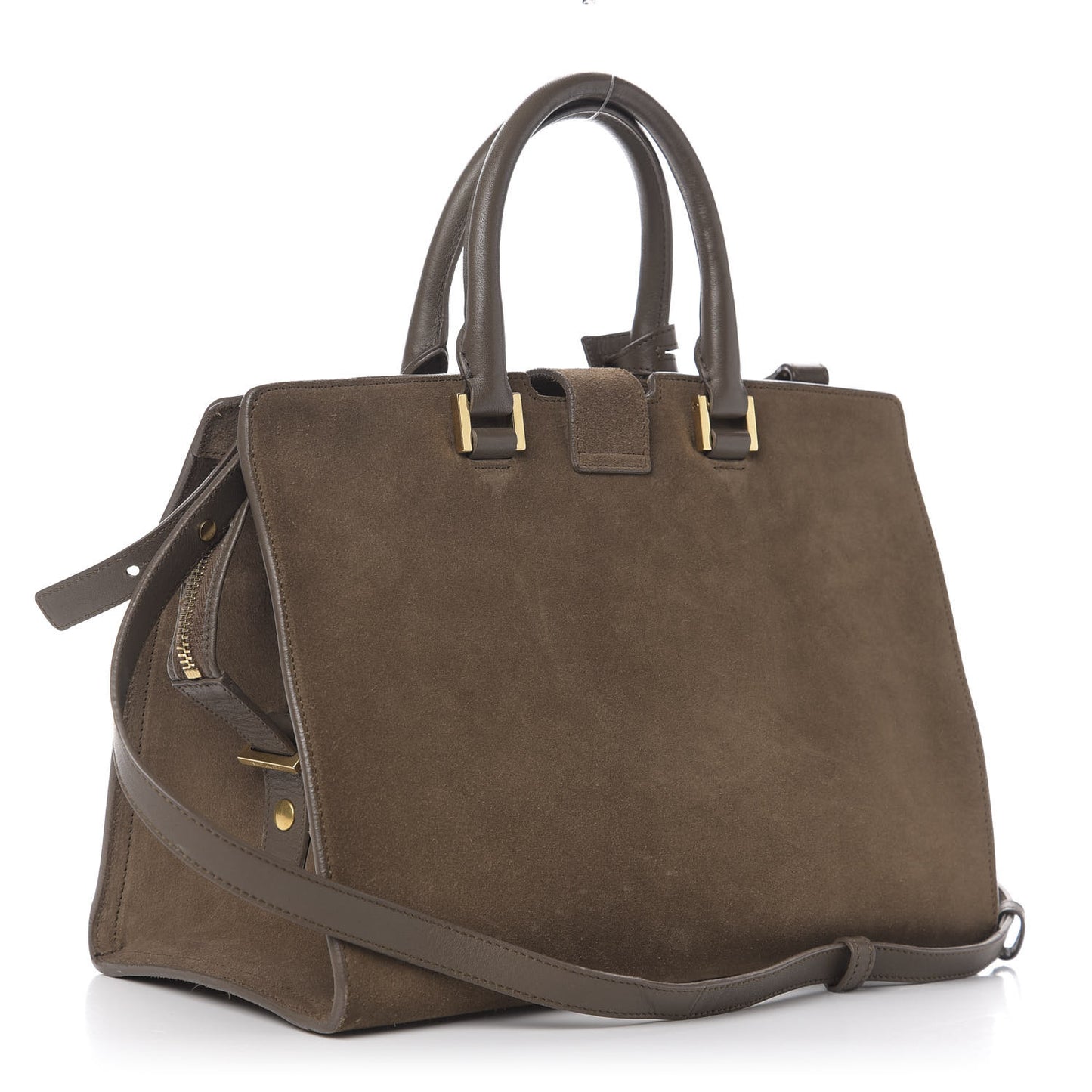 Suede Small Classic Y Cabas Fog