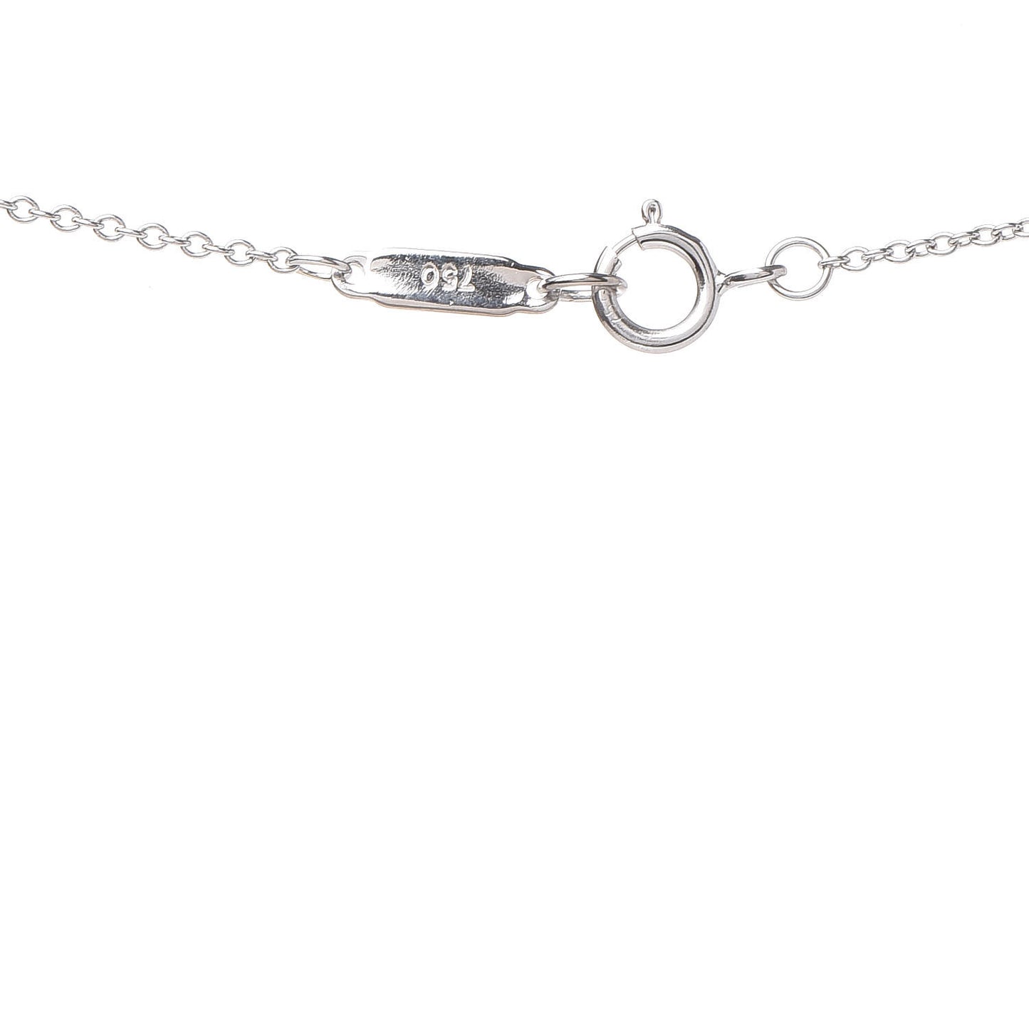18K White Gold Diamond Mini Cross Pendant Necklace