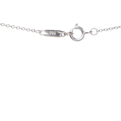 Tiffany 18K White Gold Diamond Mini Cross Pendant Necklace 6 of 6