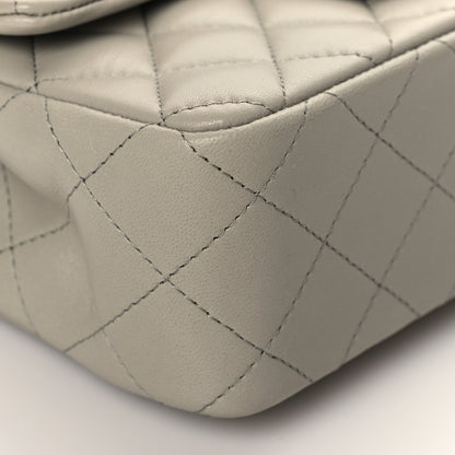 Chanel Lambskin Quilted Mini Rectangular Flap Grey 10 of 11