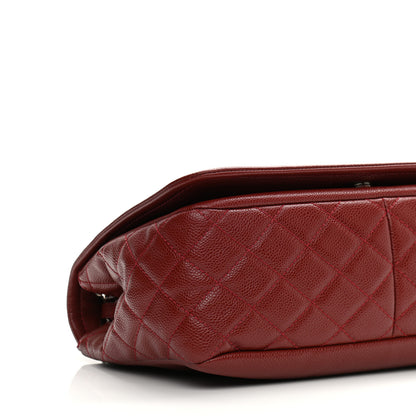 Chanel Caviar Large Timeless CC Flap Dark Red 9 of 10