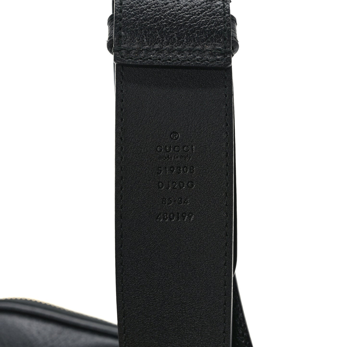 Grained Calfskin Ophidia Belted iPhone Case 85 34 Black