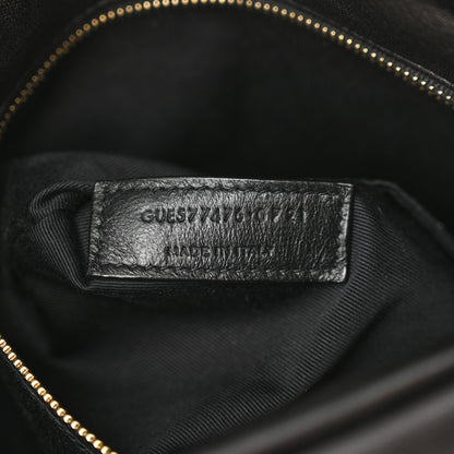 Saint Laurent Lambskin Quilted Small Loulou Puffer Monogram Chain Satchel Black 6 of 10