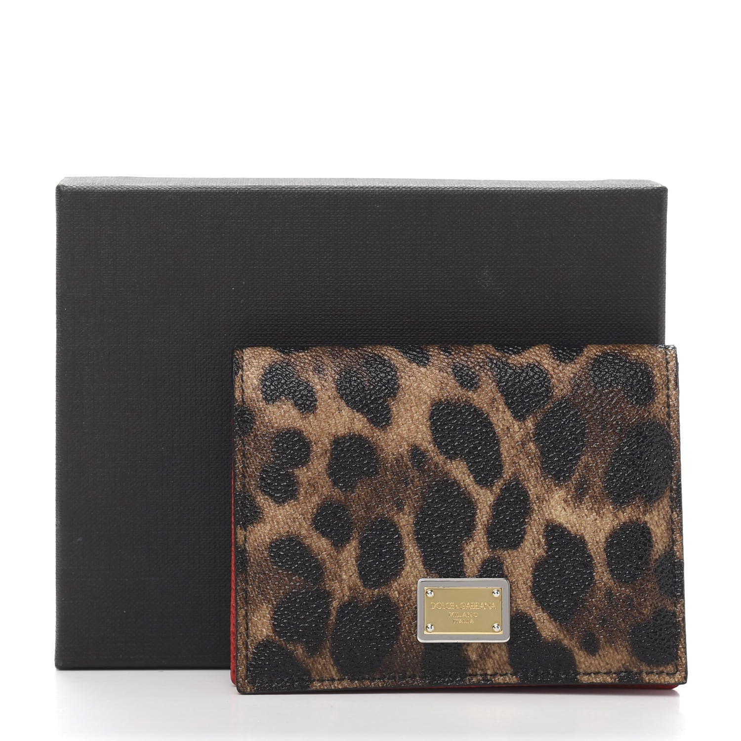 Dolce & Gabbana Dauphine Leopard Print Flap Card Holder 9 of 9