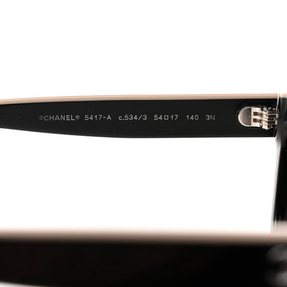Chanel Acetate Square Sunglasses 5417-A Black 5 of 8