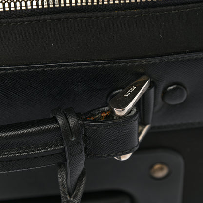 Prada Tessuto Nylon Saffiano Trolley Luggage Black 13 of 13