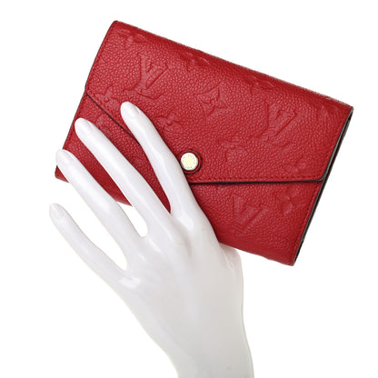 Louis Vuitton Empreinte Compact Curieuse Wallet Cherry 2 of 7
