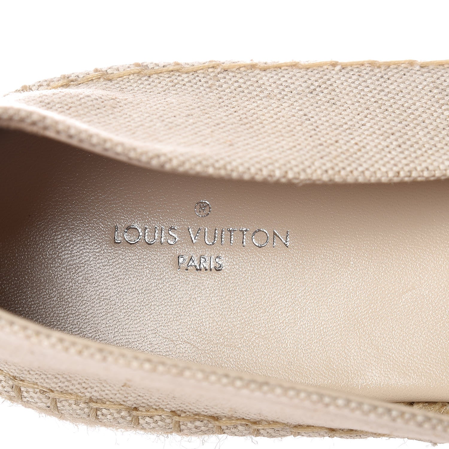 Louis Vuitton Canvas Seashore Espadrille Flats 37 Ecru 7 of 7