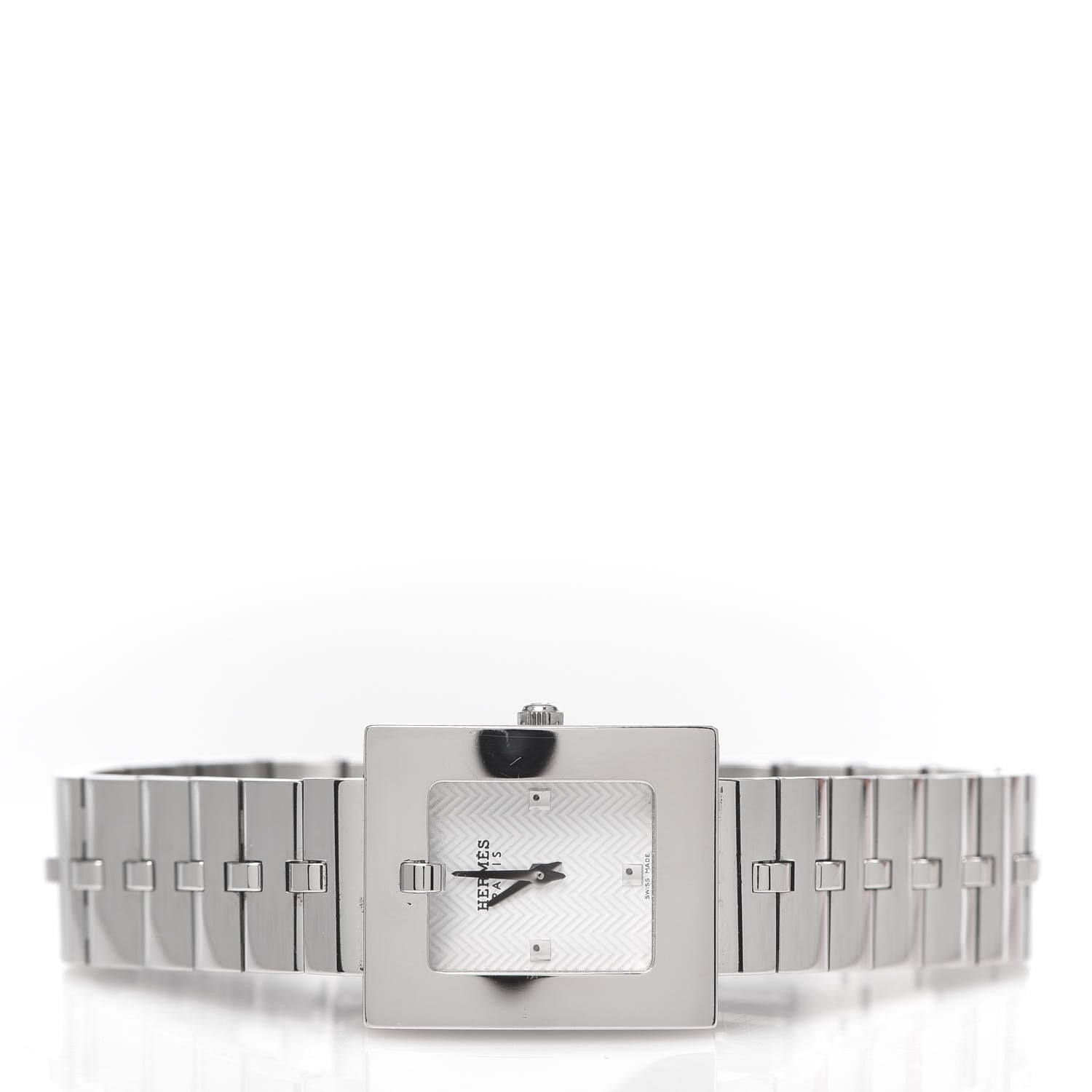 Hermes Stainless Steel 22mm Belt Quartz Watch 3 of 7