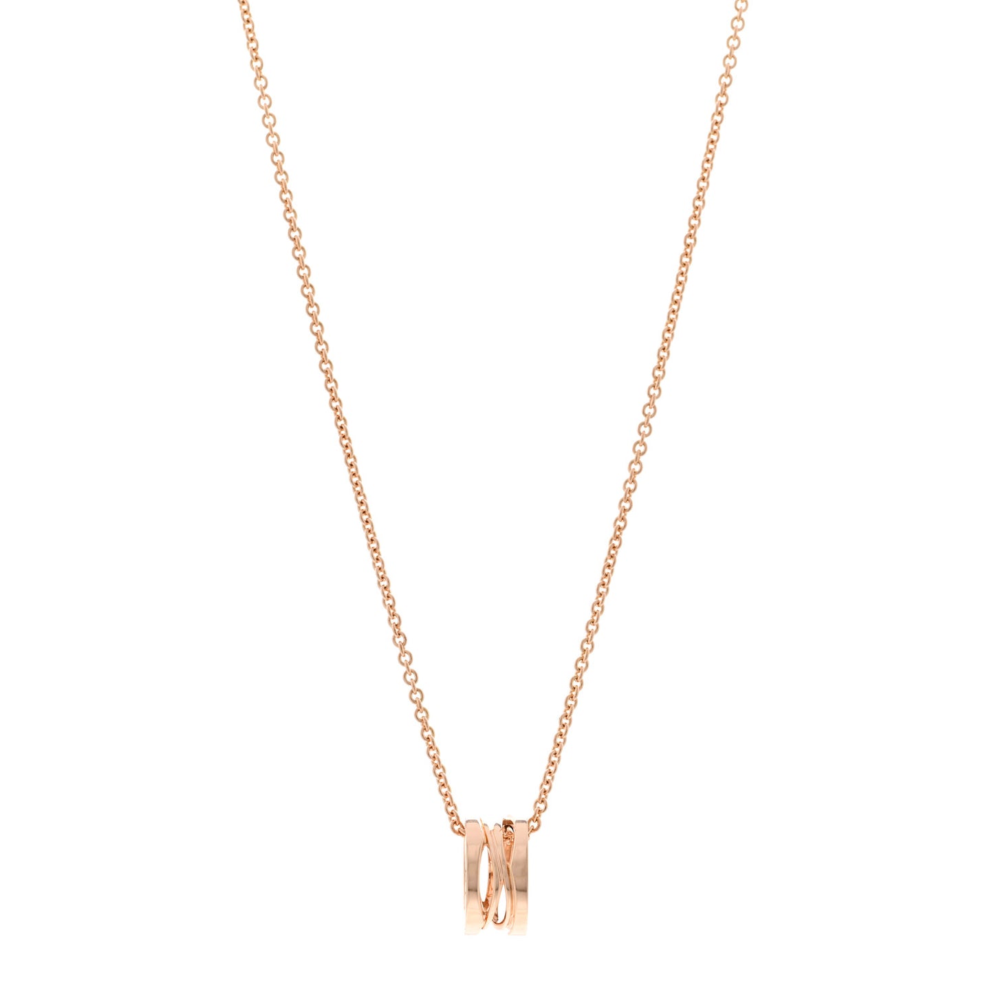 18K Rose Gold B.Zero1 Open Legends Pendant Necklace