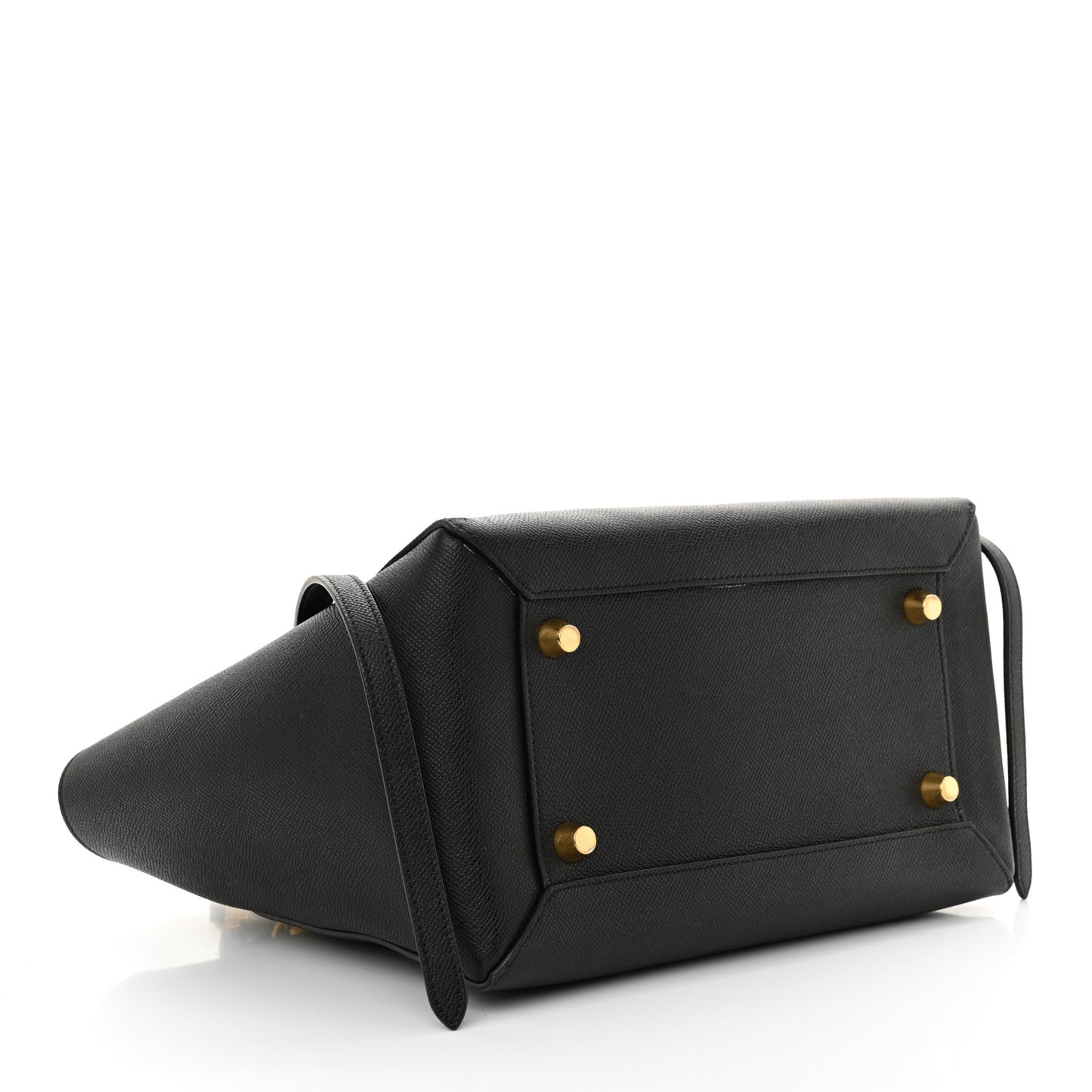Grained Calfskin Mini Belt Bag Black
