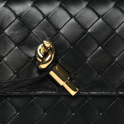 Bottega Veneta Nappa Intrecciato Long Andiamo Top Handle Clutch Black 7 of 7