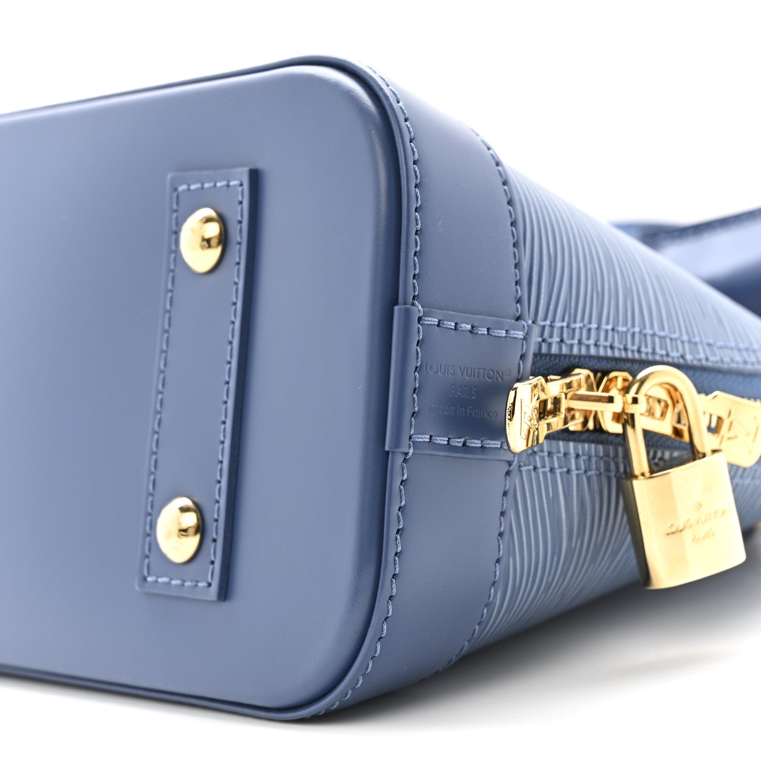 Louis Vuitton Epi Alma BB Denim Blue 9 of 9