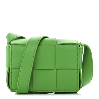 Bottega Veneta Lambskin Maxi Intreccio Candy Cassette Crossbody Bag Parakeet 1 of 12