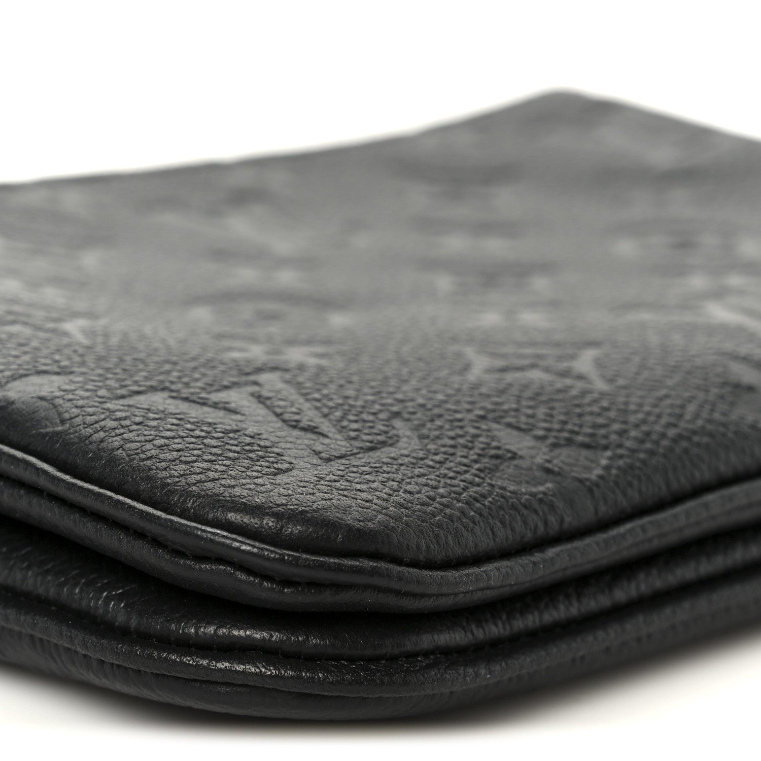 Louis Vuitton Empreinte Double Zip Pochette Black 9 of 11