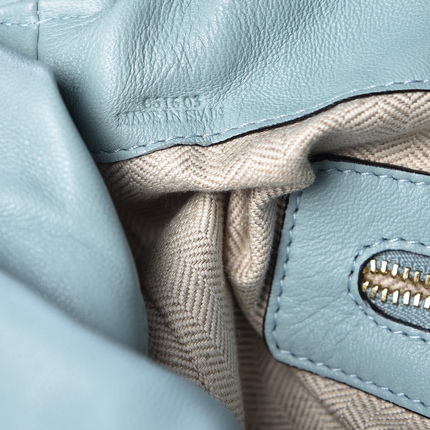 Nappa Flamenco Knot Bag Light Blue
