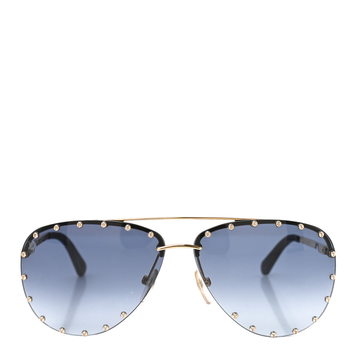 Louis Vuitton The Party Aviator Gradient Sunglasses Z2349U Blue 2 of 6