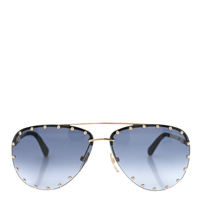 Louis Vuitton The Party Aviator Gradient Sunglasses Z2349U Blue 2 of 6