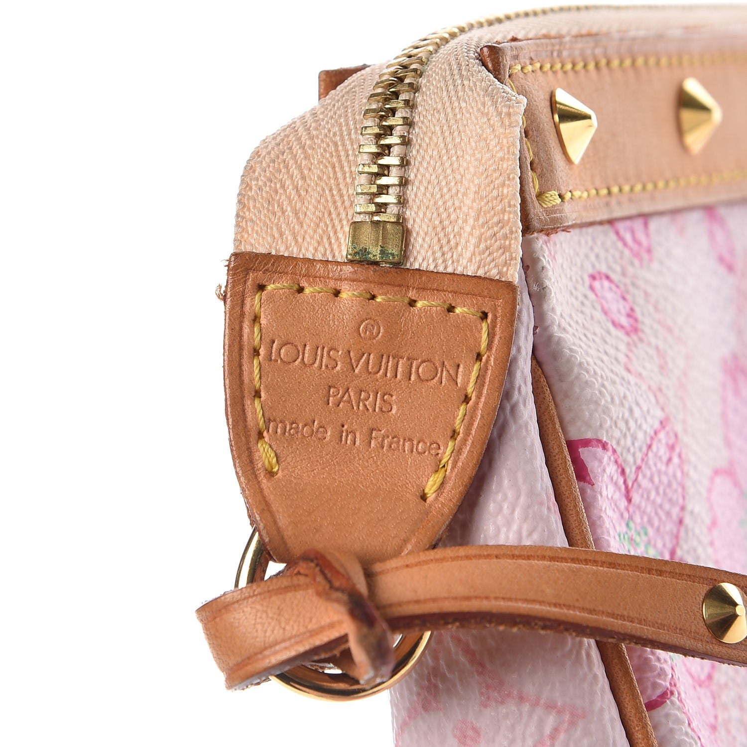 Louis Vuitton Monogram Cherry Blossom Pochette Accessories Pink 6 of 10