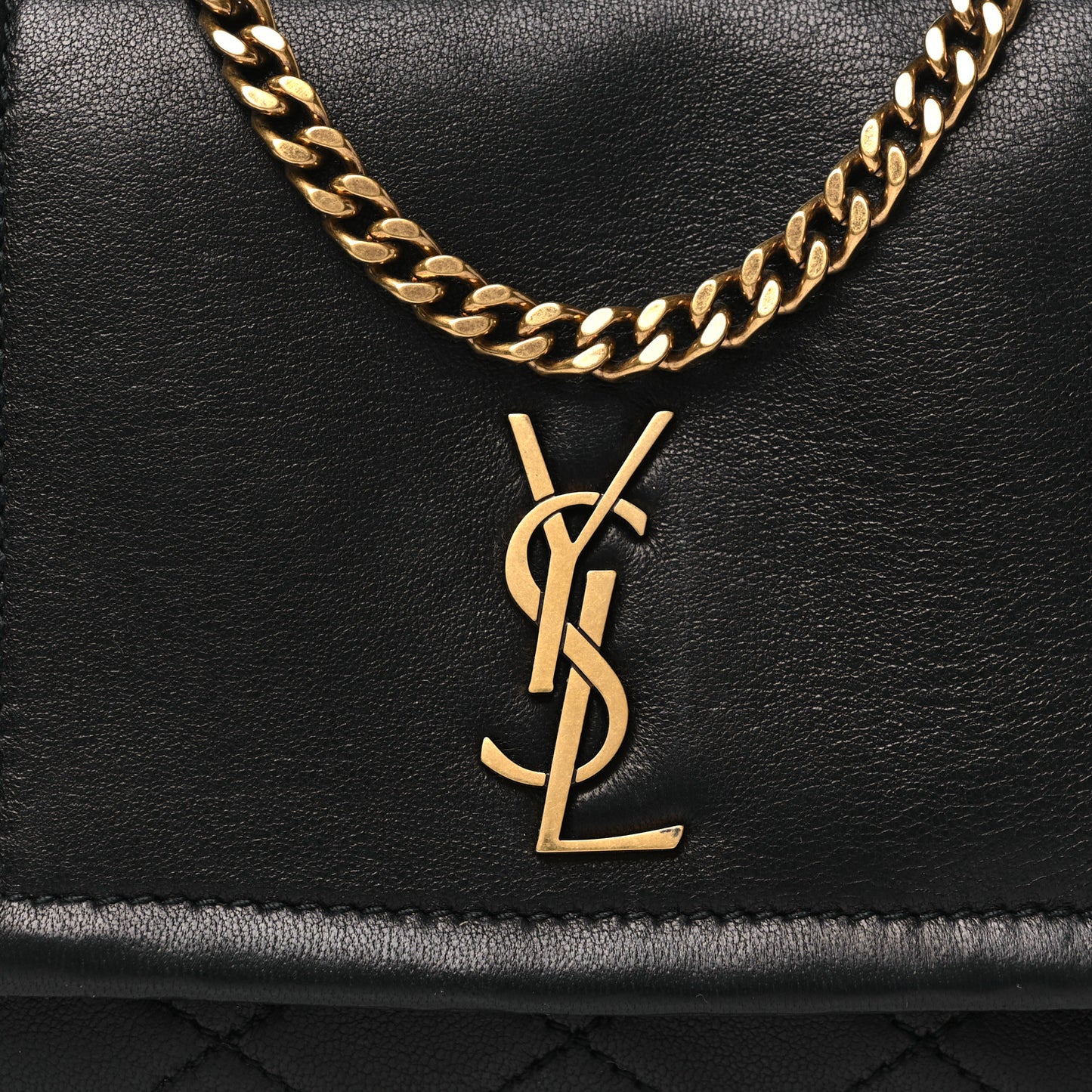 Lambskin Quilted Monogram Mini Nolita Black