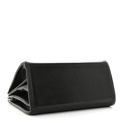 Chanel Lambskin Chocolate Bar Accordion Mademoiselle Flap Black 4 of 14