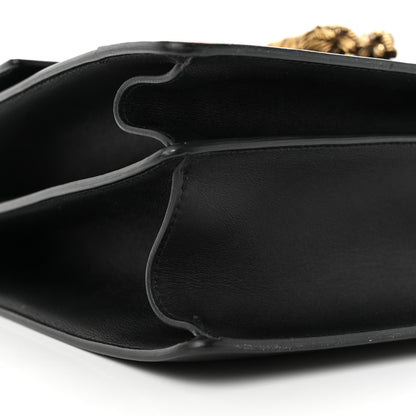 Gucci Calfskin Bamboo Web Large Dionysus Top Handle Bag Black Bright Evergreen Hibiscus Red 9 of 10