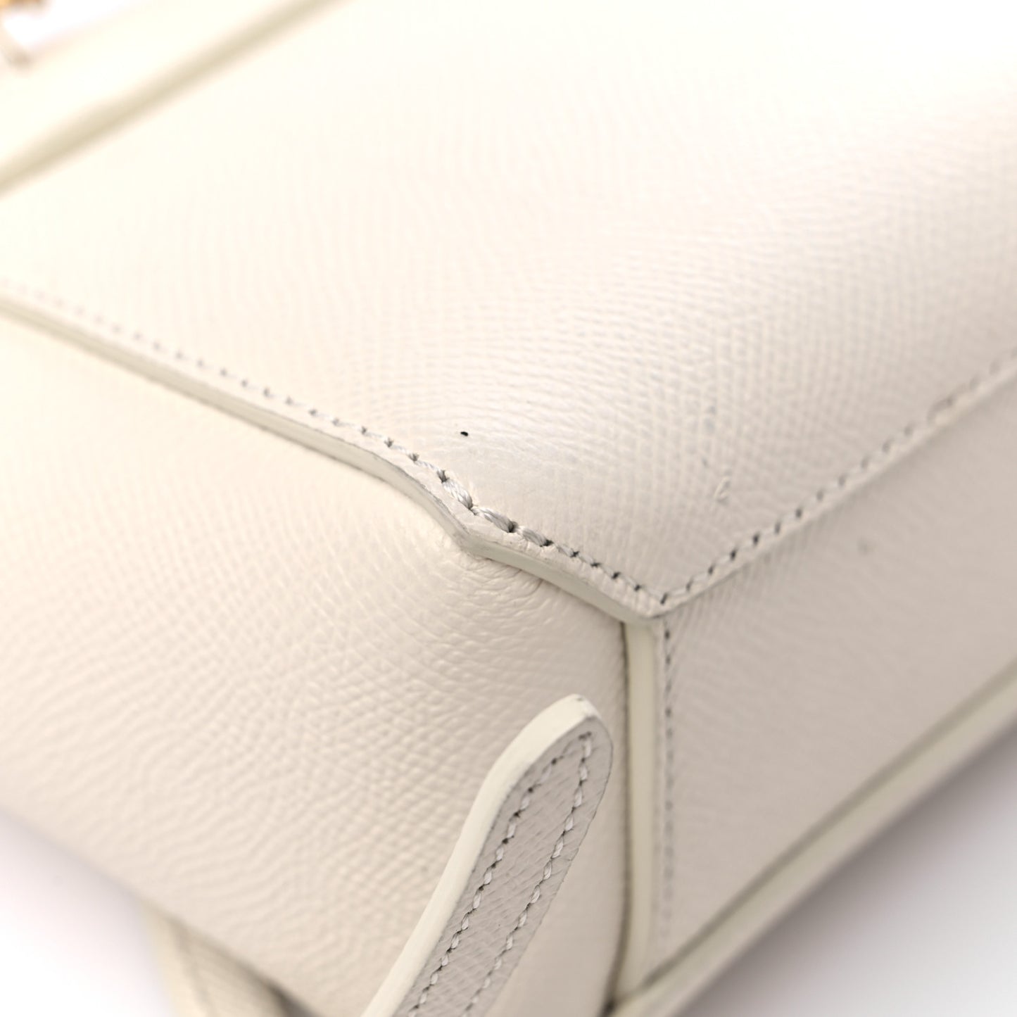 Grained Calfskin Pico Belt Bag Rice