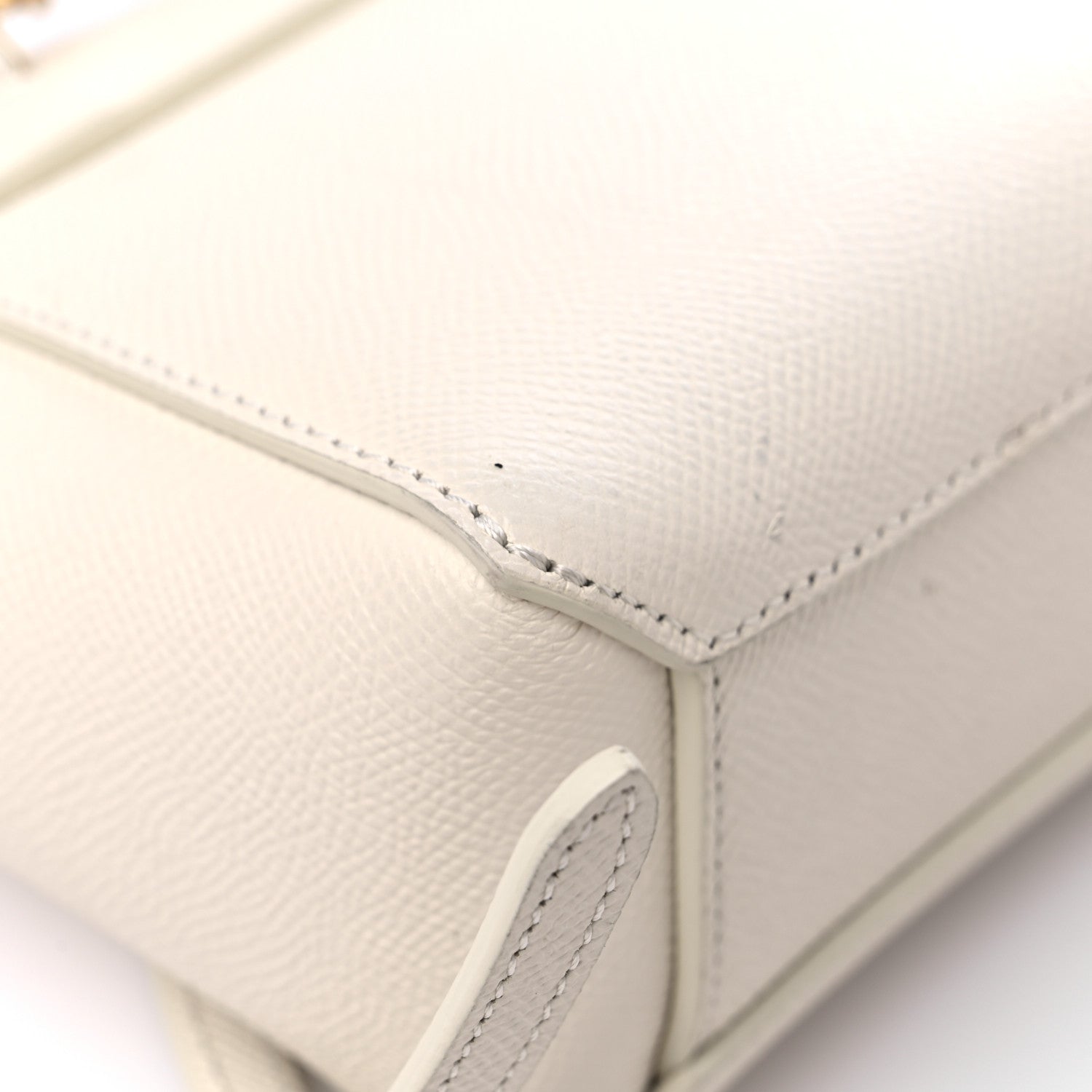 Celine Grained Calfskin Pico Belt Bag Rice 9 of 14