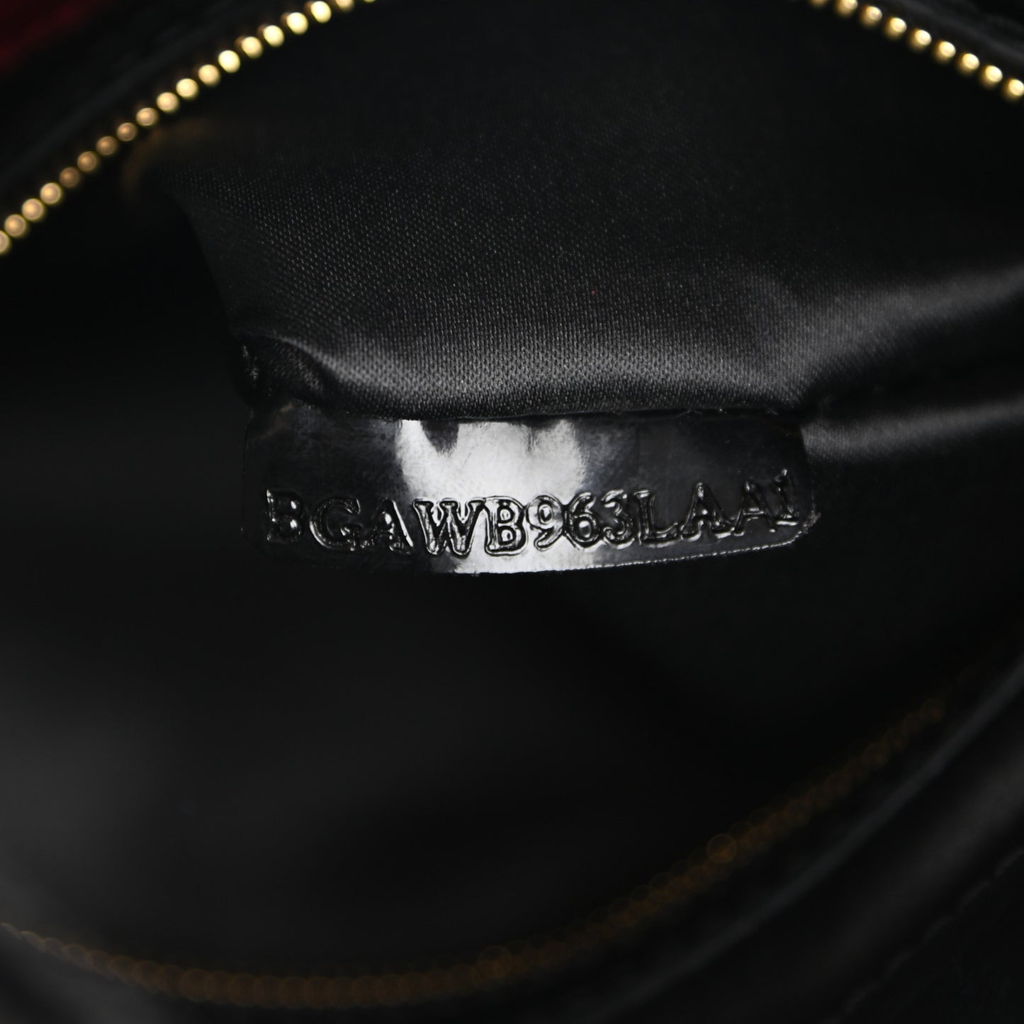 Patent Lacca Small Nuage Bow Hobo Black