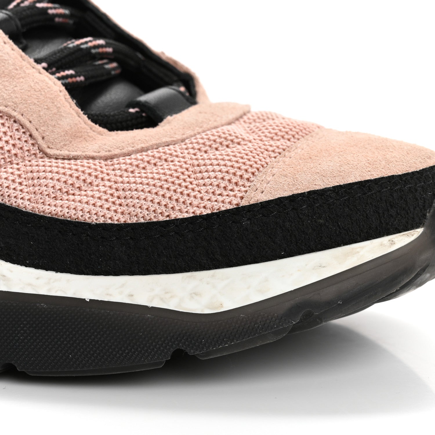 Chanel Mesh Suede Calfskin Quilted Sneakers 40 Pink Beige 14 of 15
