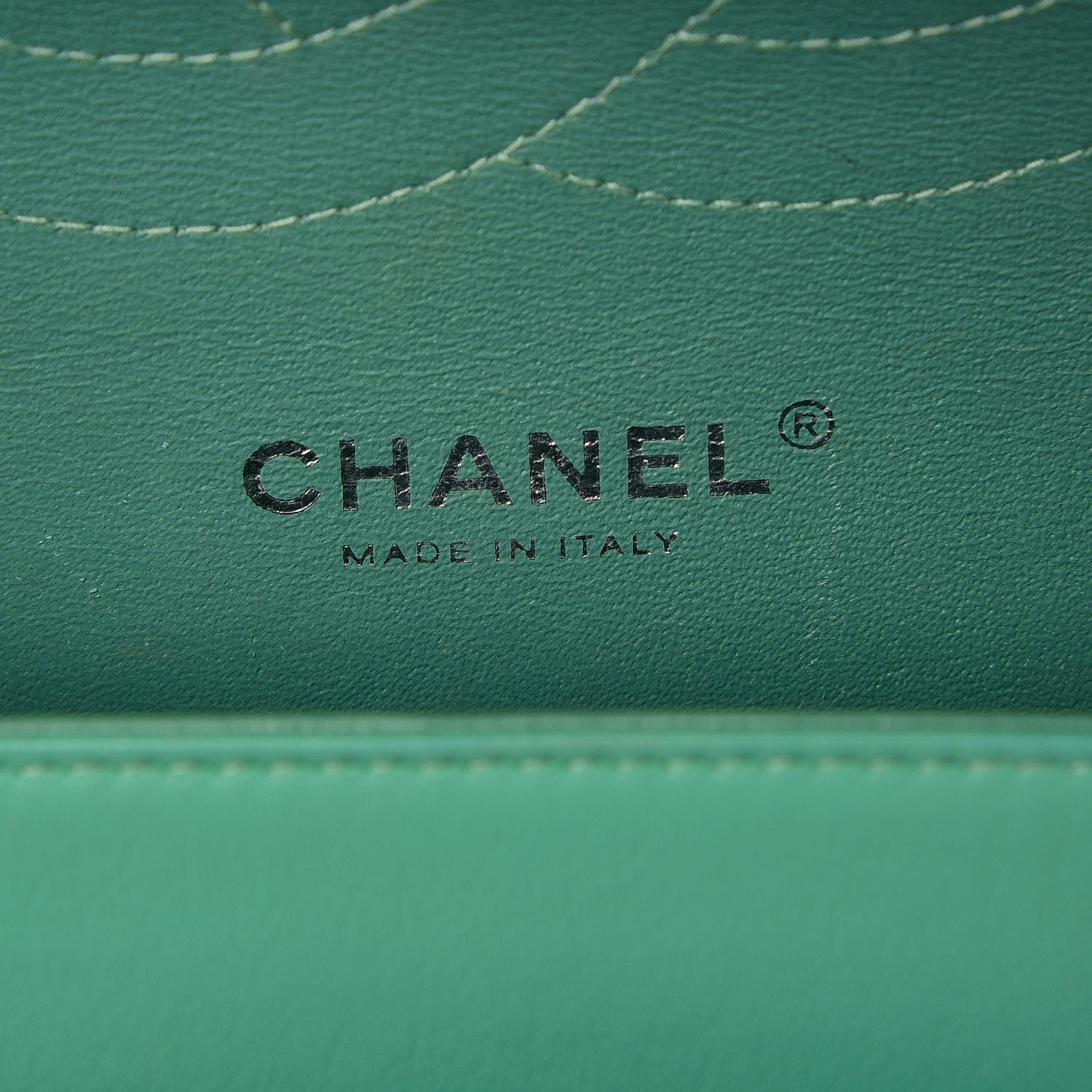 Chanel Patent Quilted Jumbo Double Flap Green 6 of 11
