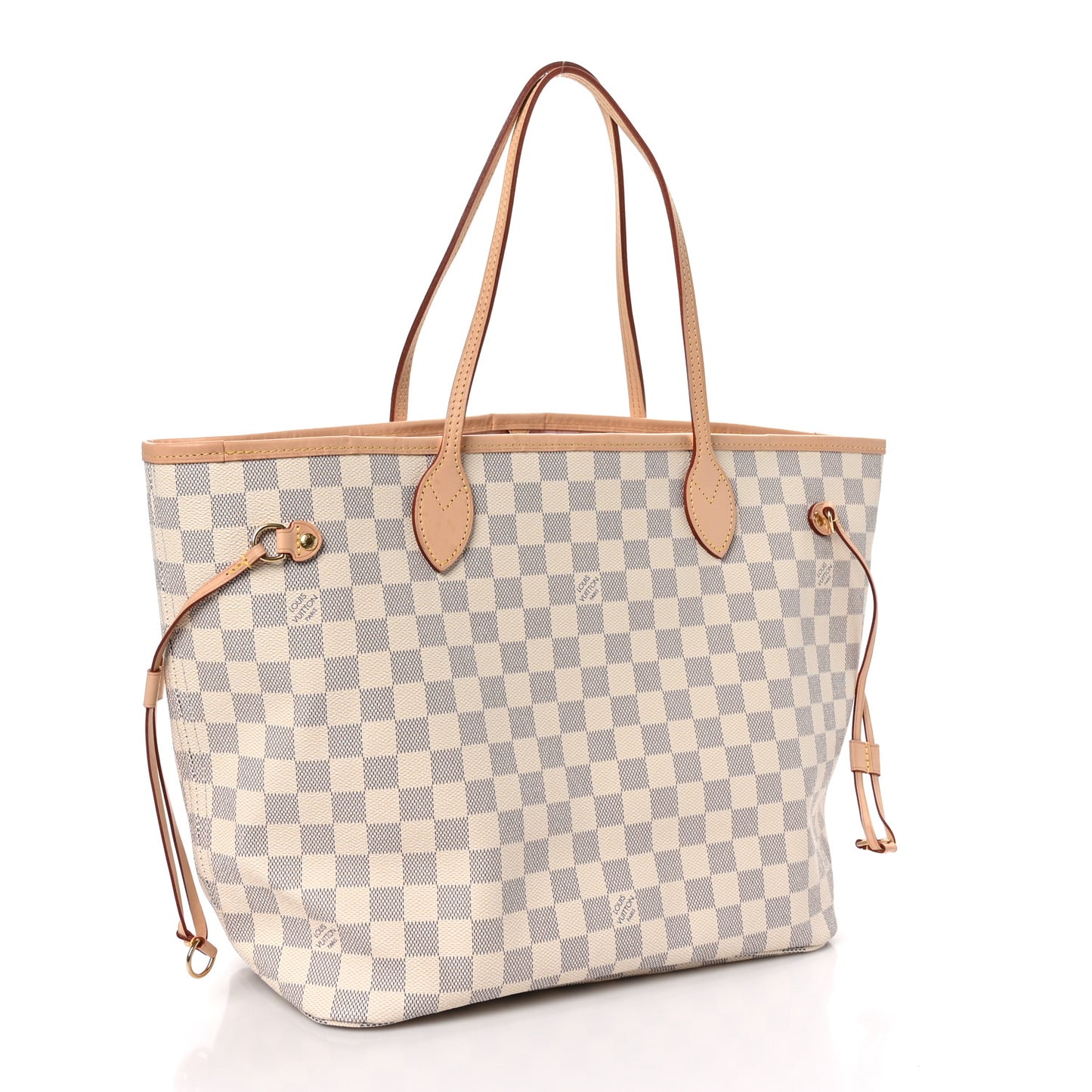 Damier Azur Neo Neverfull MM Rose Ballerine