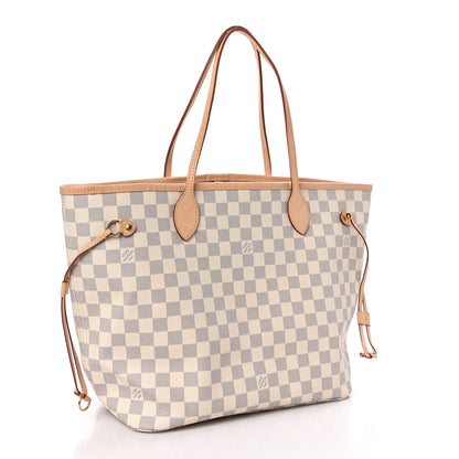 Louis Vuitton Damier Azur Neo Neverfull MM Rose Ballerine 3 of 9