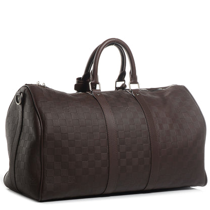 Louis Vuitton Damier Infini Keepall Bandouliere 45 Meteor 3 of 7