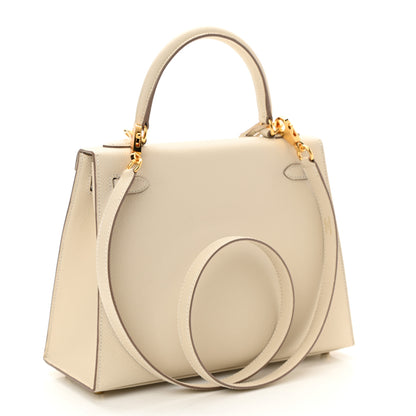Hermes Epsom Kelly Sellier 25 Craie 3 of 11