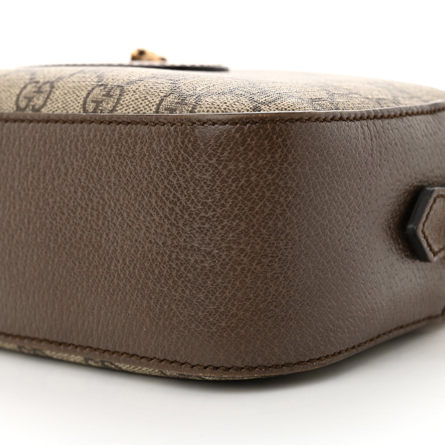 GG Supreme Monogram Web Neo Vintage Shoulder Bag Beige New Acero Crop