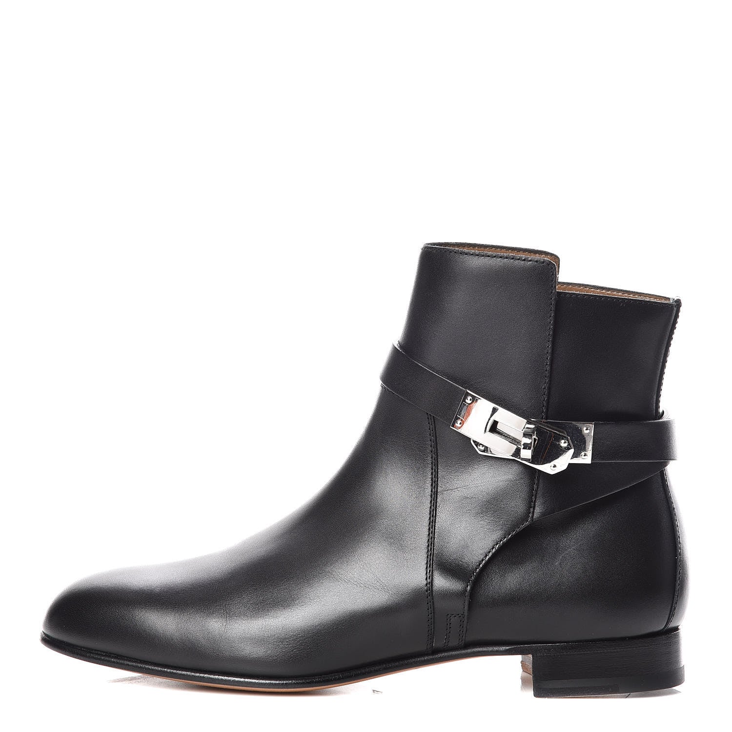 Hermes Calfskin Neo Low Boots 37 Black 1 of 10
