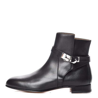 Hermes Calfskin Neo Low Boots 37 Black 1 of 10