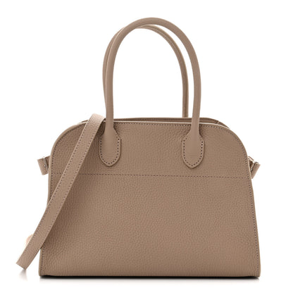 The Row Grained Calfskin Soft Margaux 10 Bag Silk 1 of 9