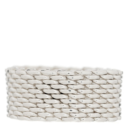 Tiffany Sterling Silver Somerset Mesh Ring 51 5.75 2 of 3