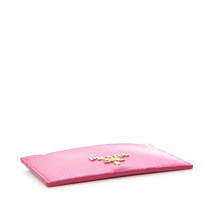 Prada Vitello Move Metal Card Case Fuxia 4 of 8