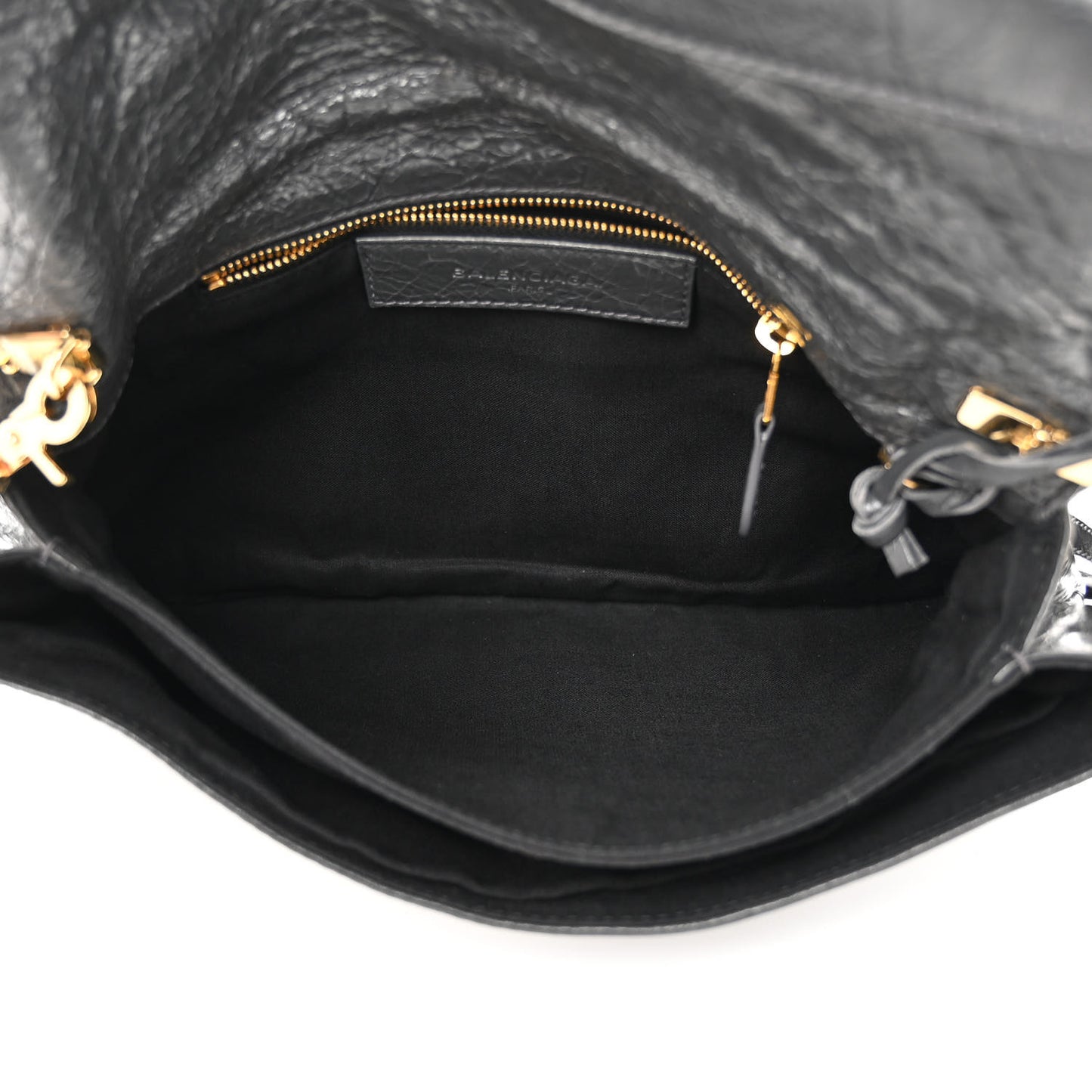 Agneau Giant 12 Gold Hardware Envelope Strap Clutch Gris Fossile
