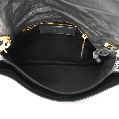 Balenciaga Agneau Giant 12 Gold Hardware Envelope Strap Clutch Gris Fossile 5 of 12